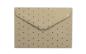 Preview: Briefumschlag C6 kraft grau + goldene punkte