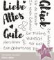 Preview: Kulricke Stempelset "Alles Liebe" Clear Stamp Motiv-Stempel