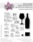 Preview: Kulricke Stempel "Prost & Alles Gute" 10x10cm Clear Stamp