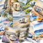 Preview: LaCreativ - Designpapier "Weltreise auf Rädern" Paper Pack 6x6" - 24 Bogen