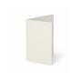 Trippelkarte - Leporello 250g/m² DIN A6 3-Fach in recycling wollweiss