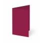 Trippelkarte - Leporello 200g/m² DIN B6 3-Fach in struktur brombeere