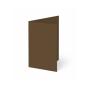 Preview: Trippelkarte - Leporello 220g/m² DIN A6 3-Fach in braun