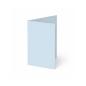 Preview: Trippelkarte - Leporello 240g/m² DIN A6 3-Fach in hellblau