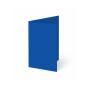 Trippelkarte - Leporello 220g/m² DIN A6 3-Fach in royalblau