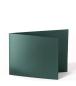 Doppelkarte - Faltkarte 250g/m² DIN B6 quer in metallic-grün