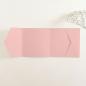 Pocketfold-Karte Quer-Format quadratisch (15x15) Premium-Karton "Babypink" Basic Line