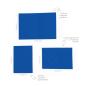 Preview: Faltkarte DIN A6 mit Briefumschlag DIN C6 in royalblau
