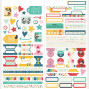 Preview: Simple Stories - Aufkleber "Say Cheese Happiest Place" Cardstock Sticker Basics