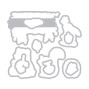 Preview: Sizzix - Stempelset & Stanzschablone "Forest Friends" Kid Create Clear Stamps Set & Framelits Die
