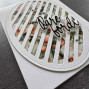 Preview: Simple and Basic - Stanzschablone A6 "Oval Diagonal Striped Panel with Piercing" Dies
