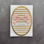 Preview: Simple and Basic - Stanzschablone A6 "Oval Horizontal Striped Panel" Dies