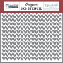Preview: Echo Park - Schablone "Warm Woven Sweater" Stencil 6x6 Inch - Wonderful Winter Days