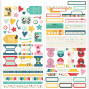 Preview: Simple Stories - Aufkleber "Say Cheese Happiest Place" Cardstock Sticker Basics