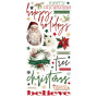 Preview: Simple Stories - Aufkleber "Simple Vintage Old-Fashioned Christmas" Foam Sticker