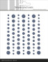 Preview: Simple and Basic - Glitter Enamel Dots "Navy"