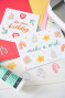 Preview: Sizzix - Stanzschablone "Birthday Doodles by Letters" Thinlits Craft Dies by Shells