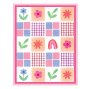 Preview: Sizzix - Schablone "Flowers & Stripe Pattern" Stencil Design by Letters by Shells
