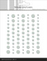 Preview: Simple and Basic - Glitter Enamel Dots "Eucalyptus"