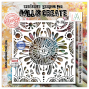 Preview: AALL and Create - Schablone 6x6 Inch "Coquelicot Nouveau "Stencil by Azoline