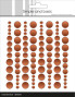 Preview: Simple and Basic - Adhesive Matte Enamel Dots "Metallic Copper Matte"