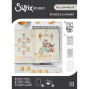 Preview: Sizzix - Schablone & Stempelset "Birds and Biscuits" Stencil & Clear Stamps by Willow Wolfe