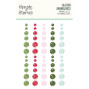 Preview: Simple Stories - Glitter Enamel Dots "Kringle & Co." 60 Stück