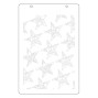 Preview: Sizzix - Schablone & Stanzen "Script Layering Stars" Stencil & Framelits Die - by Vicki Boutin