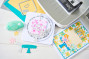 Preview: Sizzix - Schablone & Stanze "Let's Eat Cake!" Thinlits Die Set & Stencil by Catherine Pooler