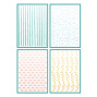 Preview: Sizzix - Schablone "Holiday Layering Stripes" Stencil Design by Vicki Boutin