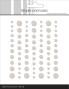 Preview: Simple and Basic - Glitter Enamel Dots "Beige"