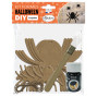 Preview: Aladine - "Halloween Spider" DIY Deko Set MDF Formen
