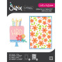 Preview: Sizzix - Schablone & Stanze "Let's Eat Cake!" Thinlits Die Set & Stencil by Catherine Pooler