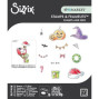 Preview: Sizzix - Stanzschablone & Stempelset "Holiday Drop" Thinlits Craft Dies & Clear Stamps by by 49 & Market