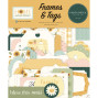 Preview: Carta Bella - Stanzteile & Anhänger "Home Sweet Home" Ephemera Frames & Tags
