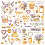 Preview: Simple Stories - Aufkleber "Simple Vintage Lavender Fields 12x12 Inch" Chipboard Pieces