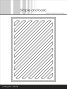 Preview: Simple and Basic - Stanzschablone A6 "Rectangle Diagonal Striped Panel with Piercing" Dies