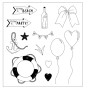 Preview: Sizzix - Stanzschablone & Stempelset "Sweet Drop" Thinlits Craft Dies & Clear Stamps by by 49 & Market