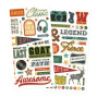 Preview: Simple Stories - Aufkleber "Rustic Legend" Foam Sticker