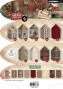 Preview: Studio Light - Papierblock für Geschenkboxen A5 "House Box" Cottage Christmas Gift Box Paper Pad - 18 Bogen