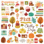 Preview: Simple Stories - Aufkleber "Pumpkins & Plaid" Chipboard Pieces
