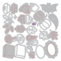 Preview: Sizzix - Stanzschablone "Cozy Fall Favorites" Thinlits Craft Dies by Letters by Shells