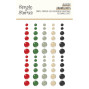 Preview: Simple Stories - Glossy Enamel Dots "Simple Vintage Old-Fashioned Christmas" 60 Stück