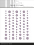 Preview: Simple and Basic - Glitter Enamel Dots "Heather"