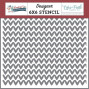 Preview: Echo Park - Schablone "Warm Woven Sweater" Stencil 6x6 Inch - Wonderful Winter Days
