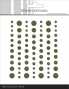 Preview: Simple and Basic - Glitter Enamel Dots "Forest Green"