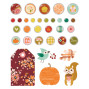 Preview: Simple Stories - Decorative Brads "Pumpkins & Plaid"