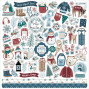 Preview: Echo Park - Aufkleber "Wonderful Winter Days" Element Sticker 12x12 Inch