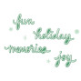 Preview: Sizzix - Stanzschablone "Vicki Holiday Script" Thinlits Craft Dies by Vicki Boutin