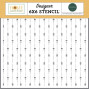 Preview: Carta Bella - Schablone 6x6 Inch "Dotted Floral Line" Stencil - Home Sweet Home
